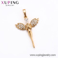 31455 Xuping personalized 18k gold pendant pave Synthetic CZ gemstones for women jewelry